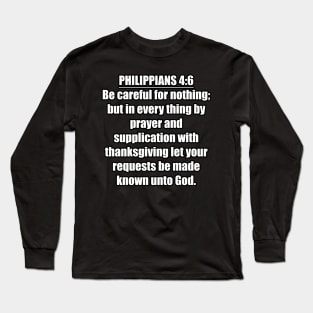 Philippians 3:14 King James Version (KJV) Bible Verse Typography Long Sleeve T-Shirt